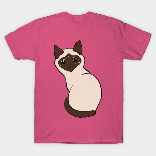 Shelter Cats - Siamese T-Shirt by FishWithATopHat